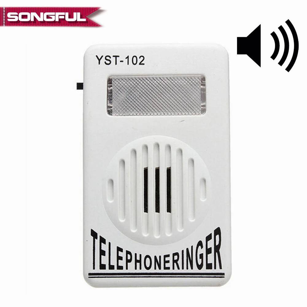 Экстра-громкий телефонный звонок 95 дБ, усилитель кольца телефона, стробоскоп, светильник, звонок, звонок, стационарный звонок, звуковые ринг...