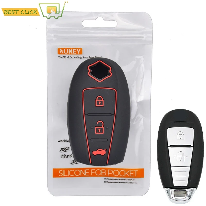 Silicone Car Key Case For Suzuki Swift Sx4 S-Cross Vitara Ciaz Ignis Kizashi Baleno Ertiga Cover Keyless Remote Fob Protector