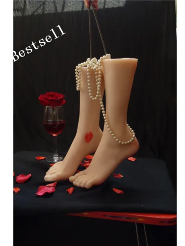 Newest Silicone Pussy Feet Fetish Women Feet Model Female Feet Girls Feet Tannedskin Hot Sale