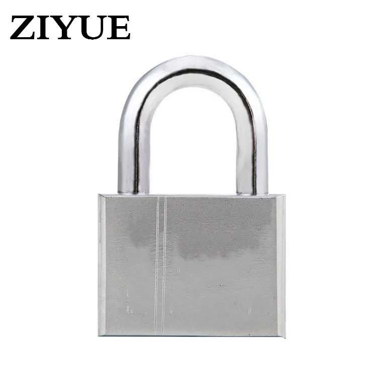 Free Shipping  30/ 40 /50 /60mm Short Beam Padlock Blade Lock Stainless Steel Square Padlock Lock Warehouse Door Lock