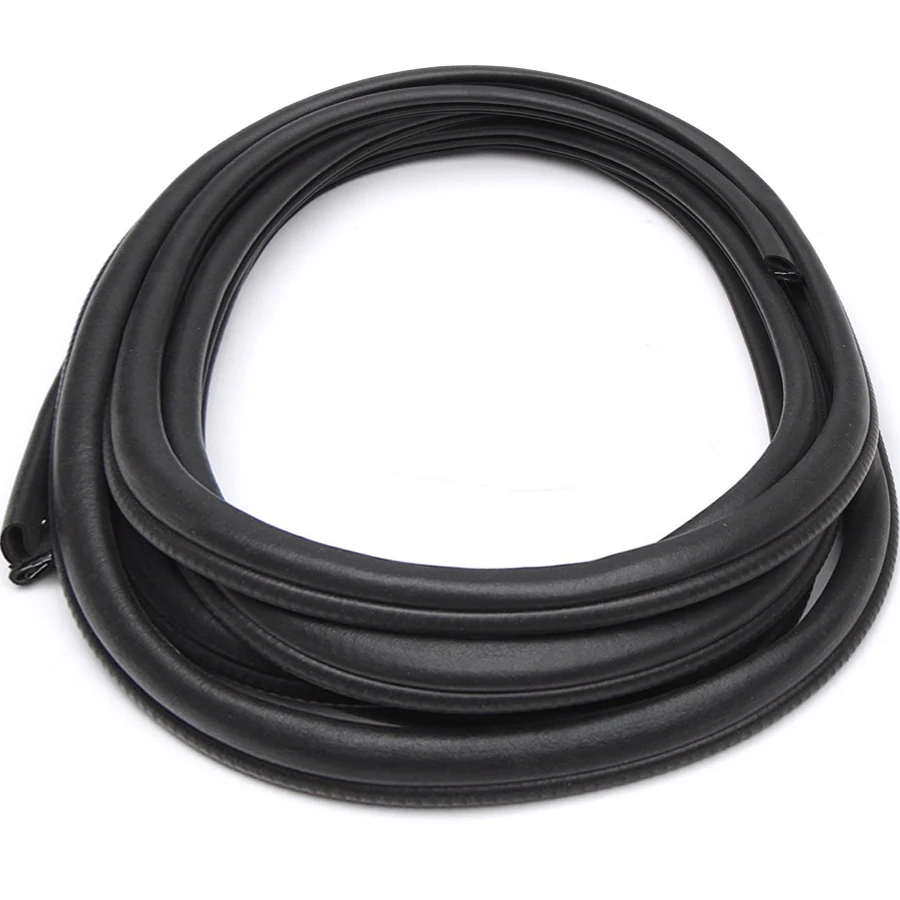 6M B Type Car Door Pillar Noise Insulation Anti-Dust Soundproof Sealing Black Trim Edge Protector Rubber Seal Sealing Strips