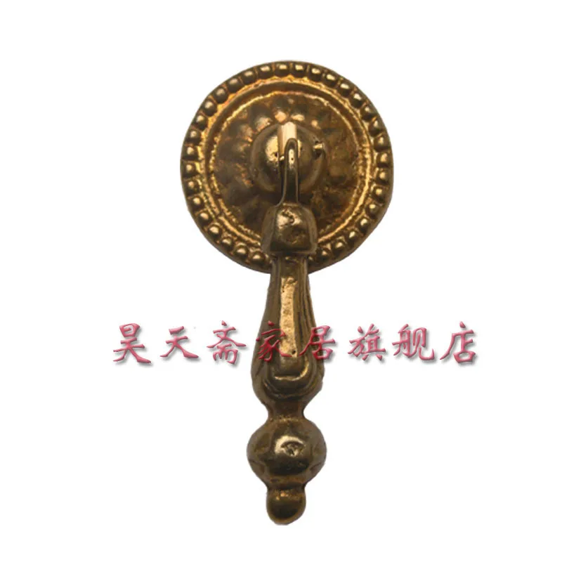 [Haotian vegetarian] antique copper handle / antique copper fittings / Chinese decoration accessories / copper handicrafts