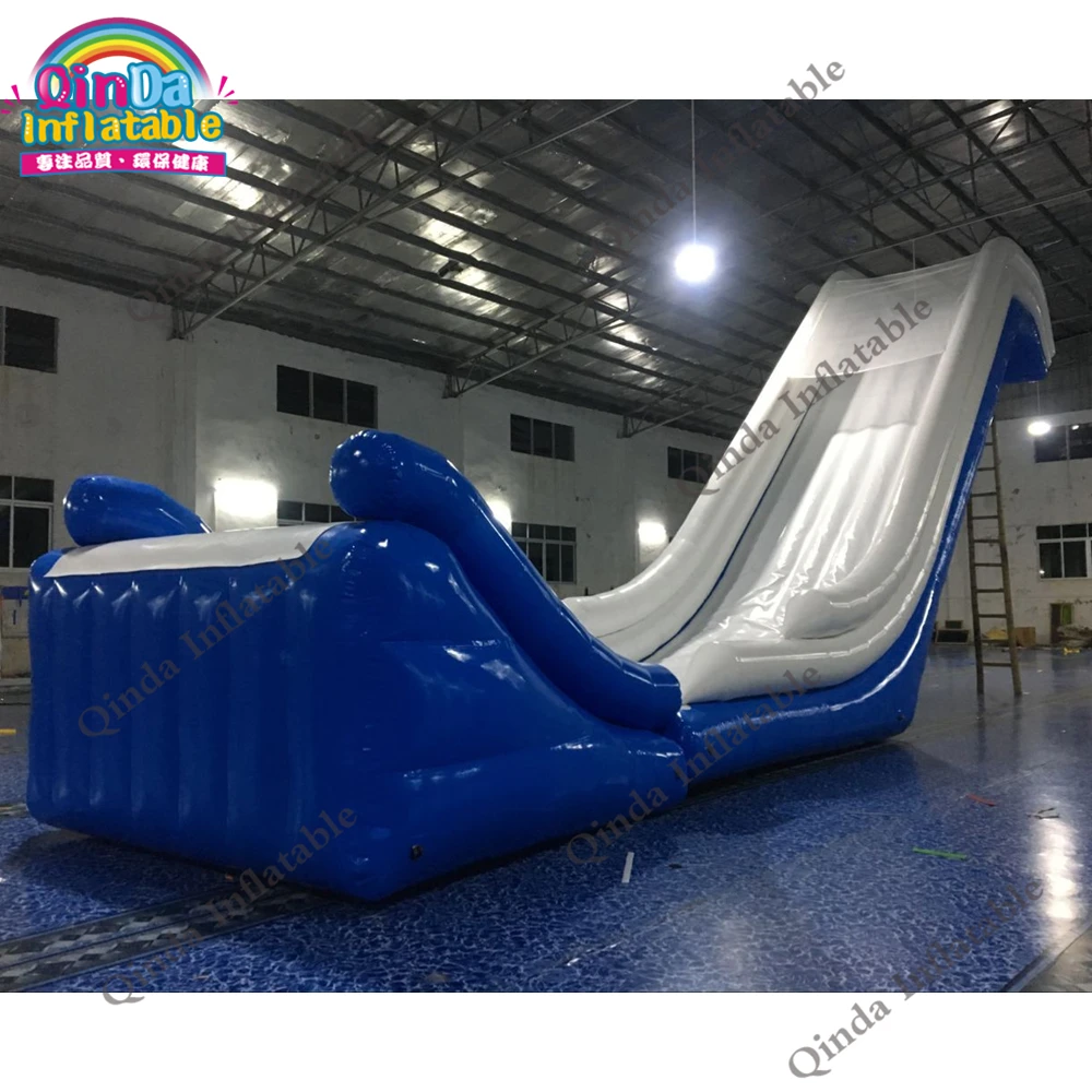 Air Sealed Giant Inflatable Water Crusier Slide ,4.4m Height Inflatable Boat Dock Slide For Floating Park