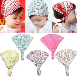 Baby Toddler Bandana Hats Kid Newborn Flower Headband Hair Wear Accessories Headscarf Headwears 5 Colors  for Kids Girls