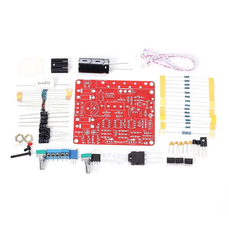 Power Supply DIY Kit AC-DC Adjustable DC Regulated Power Supply CVCC AC 15-24V to DC 0-30V 2mA-3A Regulated Power Supply Kit