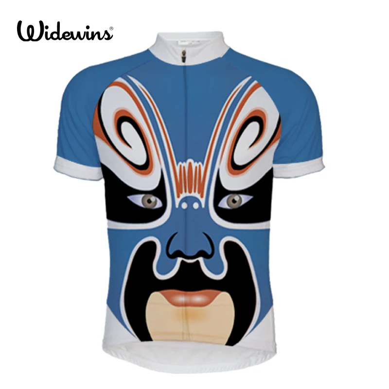 New The King of Masks Cycling Sweatshirt Man Beijing opera Reality Anime male Fitness Man Bike Short Sleeve T-shirt Bike Cycling