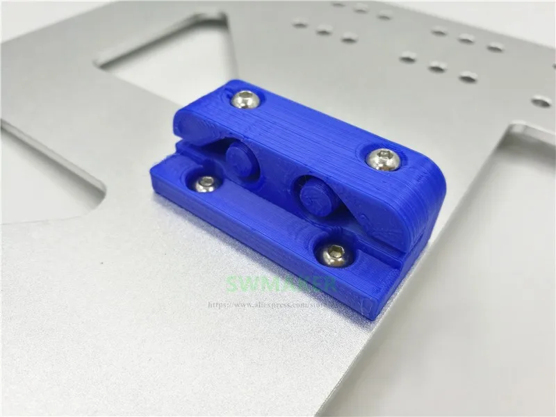 1pcs Anet A6 A8 3D printer Plastic printed parts Y axis belt holder PLA timing belt tension set with screws