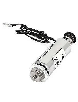 Dc 12V Of 24V Stroke 10 Mm Push Type Tubular Solenoid Elektromagneet W Veer XRN-19 * 42TL