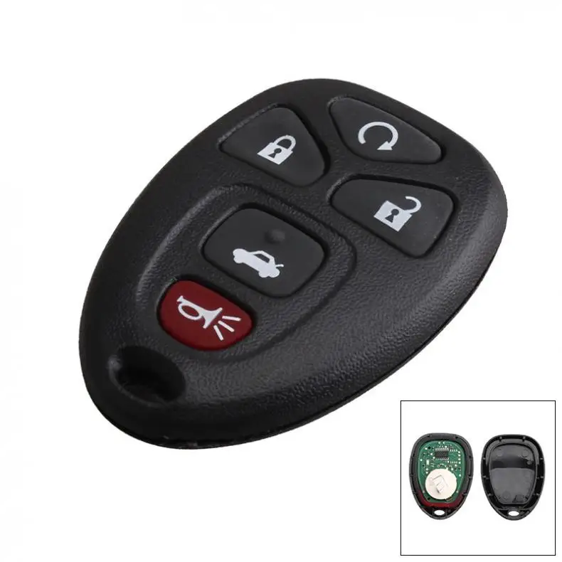 315Hz 5 Buttons Remote Start Keyless Entry Key Fob Transmitter Clicker Alarm Fit for 22733524 / KOBGT04A / 3521A-T04A