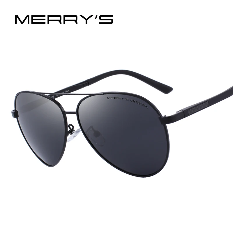 

MERRYS DESIGN Men Classic Pilot Polarized Sunglasses Aluminium Magnesium Legs UV400 Protection S8158