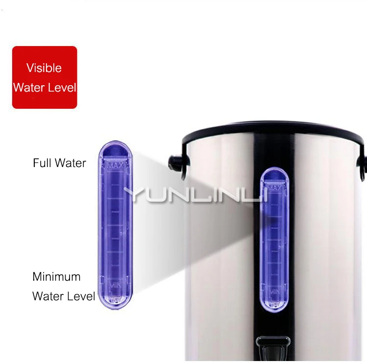 غلاية مياه كهربائية تجارية سعة 20 لتر ، وموزع مياه ذو سعة كبيرة ، من الفولاذ المقاوم للصدأ