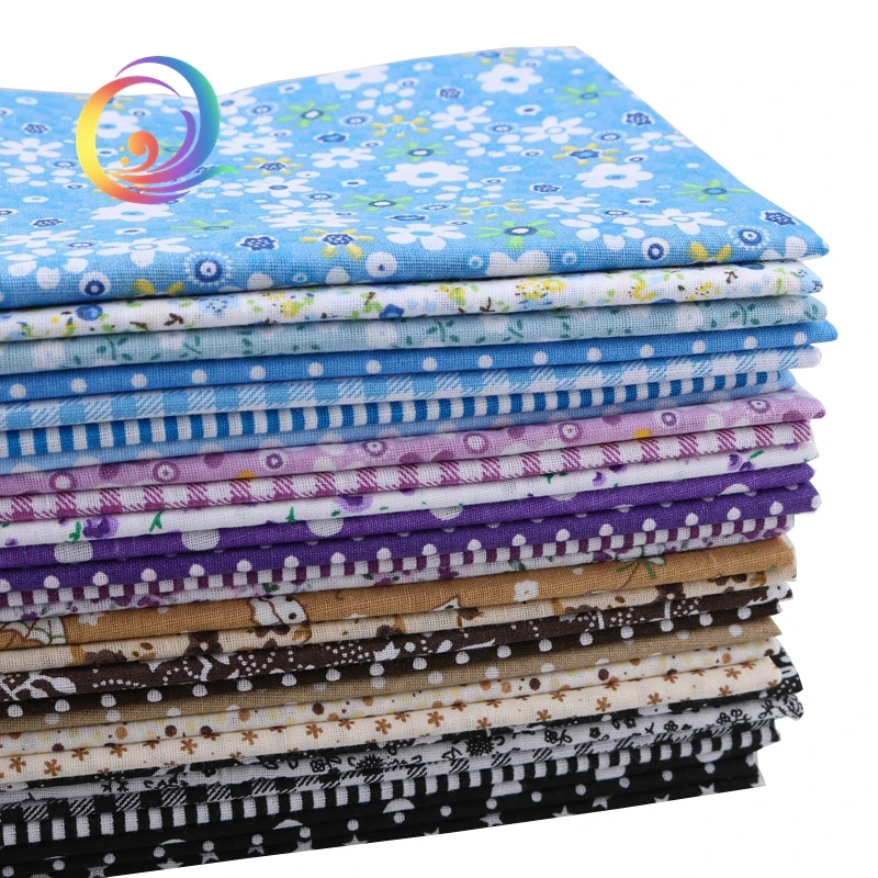 56pcs/lot Thin Cotton Fabric Patchwork For Quilting Sewing Fat Quarters Tissue Cloth Quilt Pattern Needlework Textile 50cm*50cm