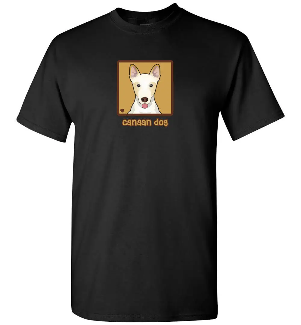 Tee Shirt Mens 2019 New Tee Shirts Printing Fashion Print Tshirt Plus Size Canaan Dog Cartoon Custom Shirt Printing