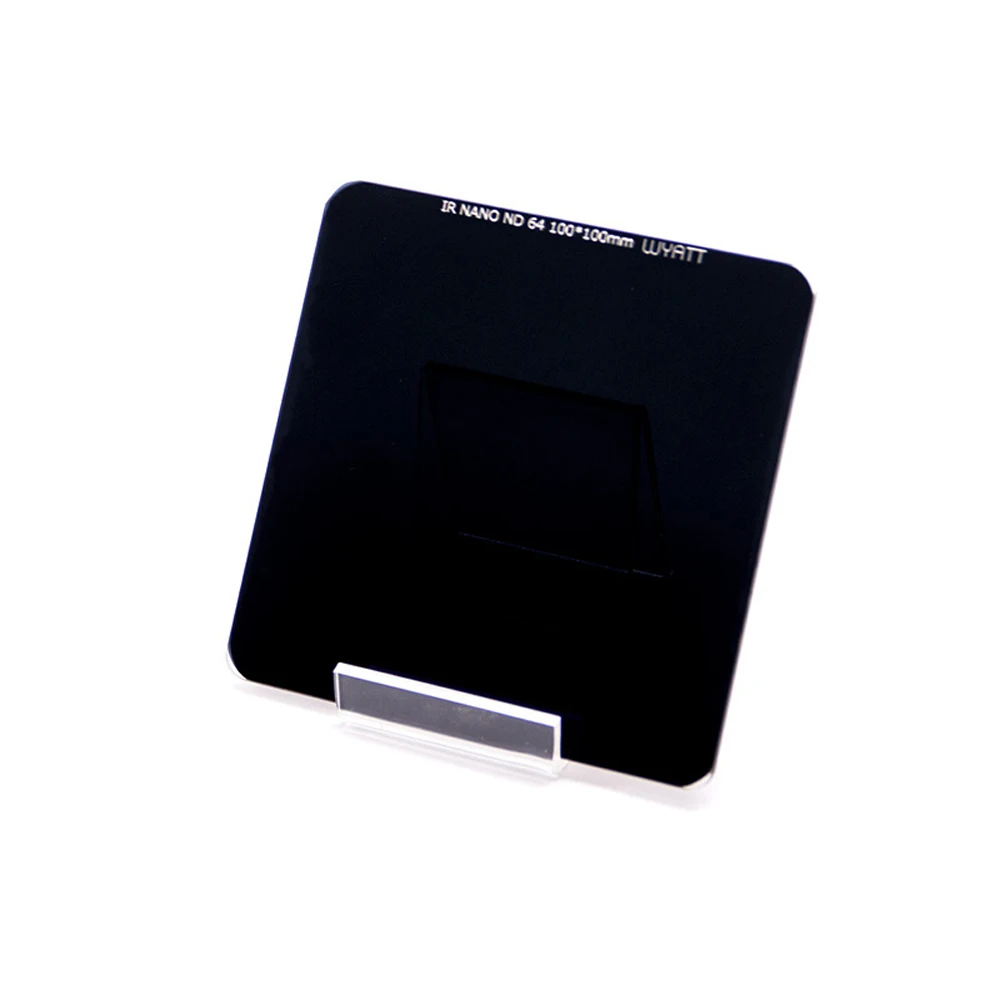 WYATT 100x100mm Square IR Nano MC Multi-coated Neutral Density Lens Filter ND3.0 ND1000/ND64 ND1.8/ND8 ND0.9 Optical Glass