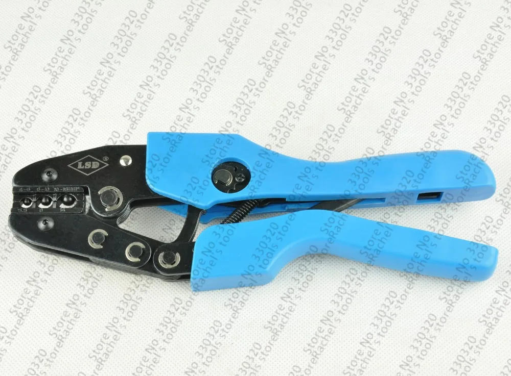 Manual ratchet terminal crimping plier for non Insulated Terminals and connector 4-16mm2 12-6AWG AN-616TD