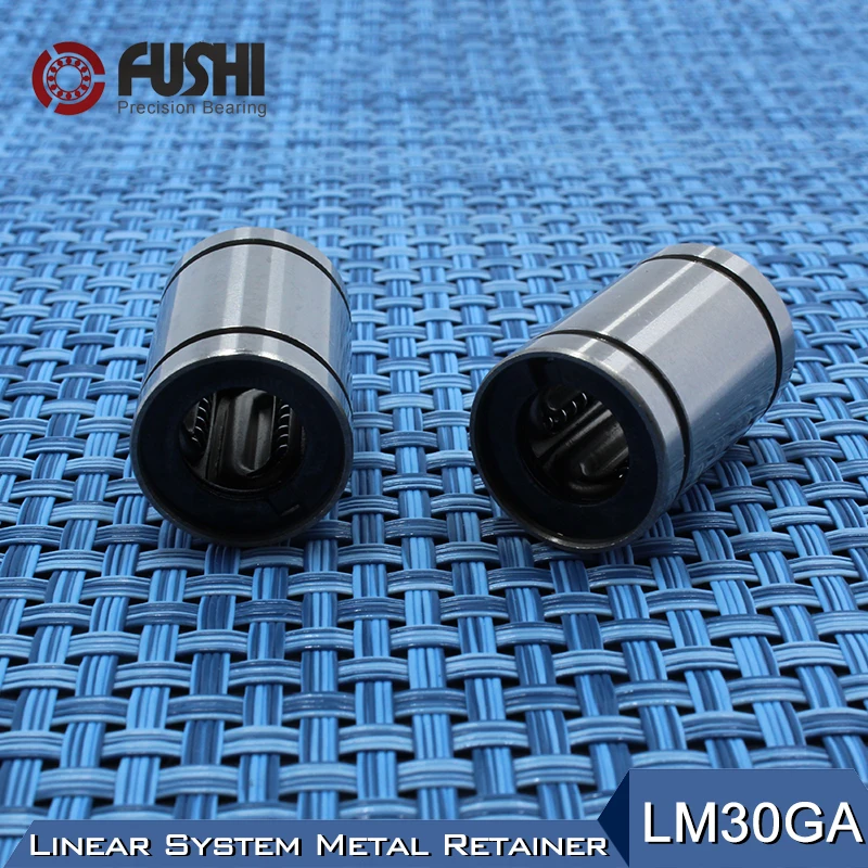 

LM30GA Linear Ball Bearings 30x45x64mm ( 1 PC ) CNC Metal Steel Retainer Linear Bushing LM30UU Shaft 30MM LM30 GA Bearing