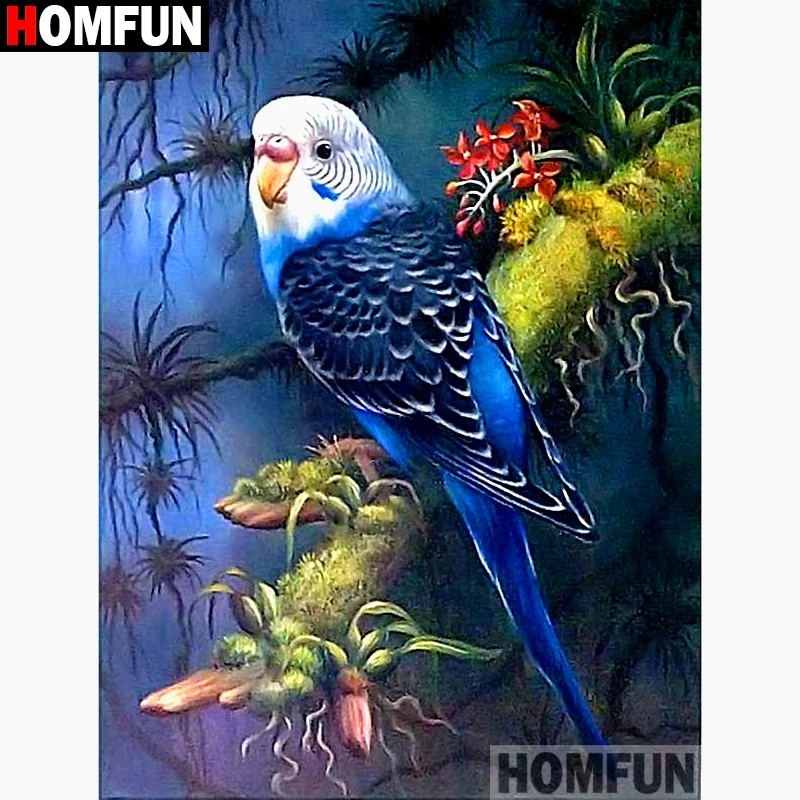 

HOMFUN Full Square/Round Drill 5D DIY Diamond Painting "bird"Embroidery Cross Stitch 5D Home Decor A01968