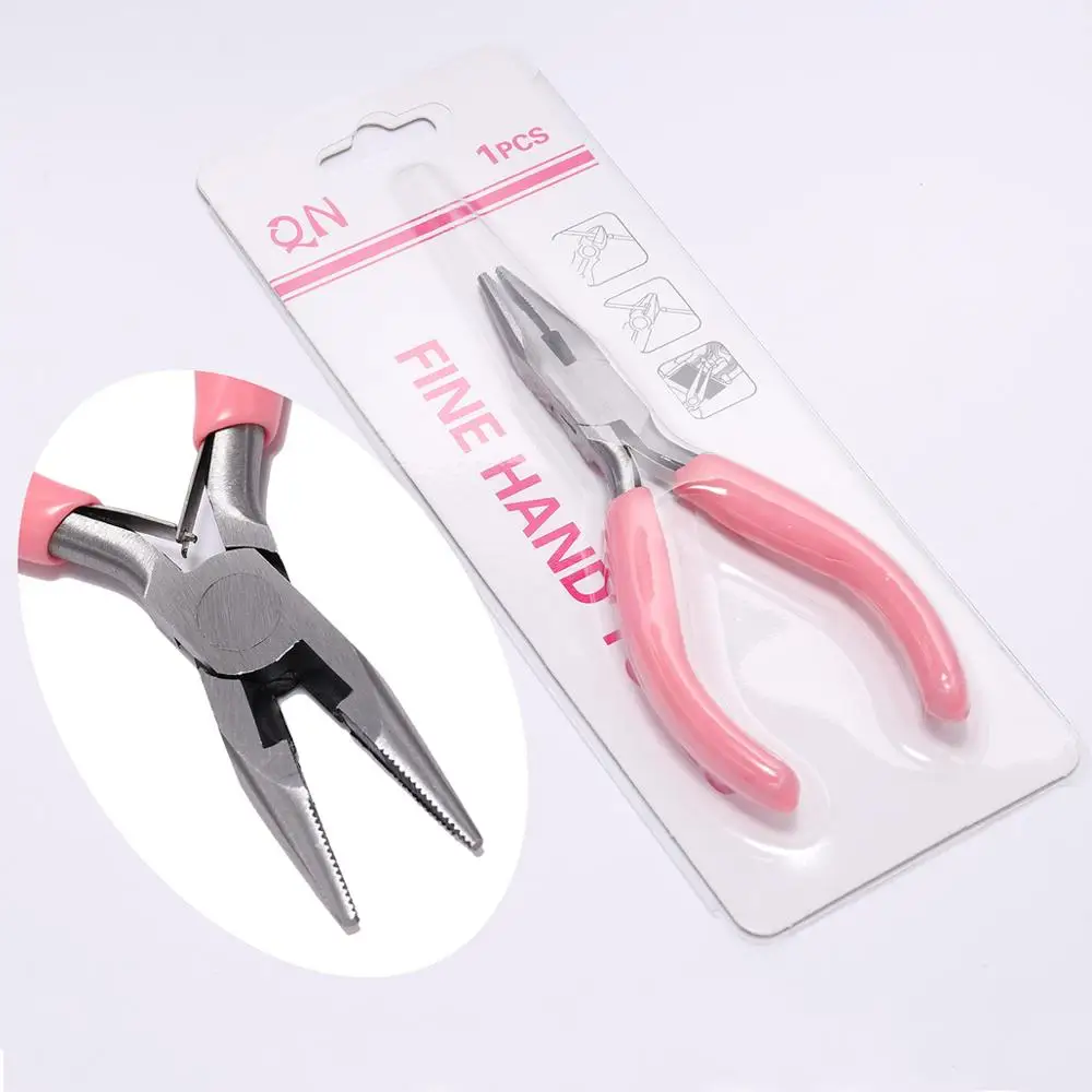 Alicate de fio de corte de extremidade rosa, equipamento multifuncional, ferramentas manuais, alicate de joias, reparo de miçangas, faça você mesmo, fabricação artesanal