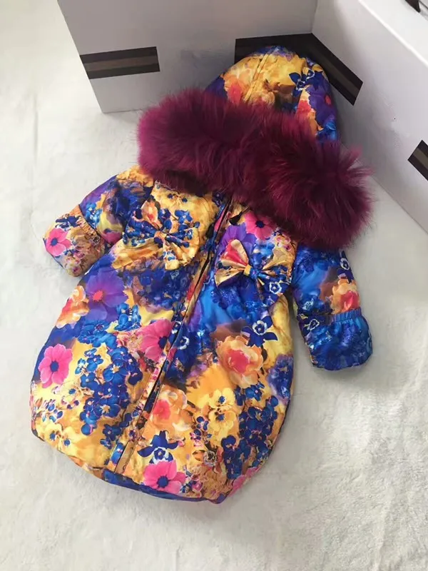 New born outerwear 2021 Winter children's long down jacket outgoing clothes hooded sleeping bags double zippers