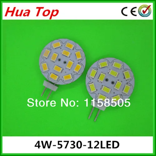 

Hot 5pcs DC12V G4 5730 12 epistar solar lustre SMD 5630 LED Crystal Light Warm white/ white 4W 400 highLumen ( Free Shipping )