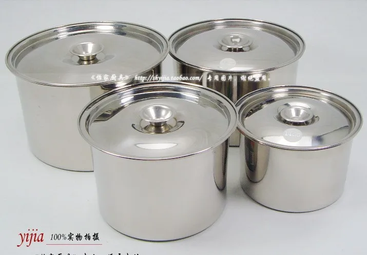 stainless steel flavor pot with cover set of 4 pieces pot panela 10  12 14 16 cm/set