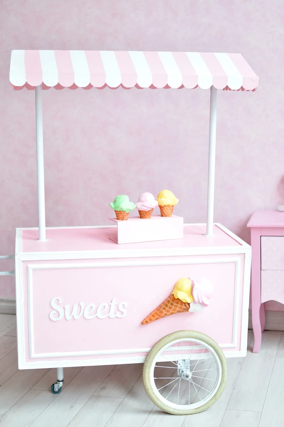 

LIFE MAGIC BOX Seamless Wrinkle-free Washable Birthday Ice Cream Car Photo Backdrops Studios Photography Backgrounds