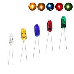 Evemodel MP02 100pcs 3mm 12V Mini Grain of Wheat Bulbs Mixed Color Red/Yellow/Blue/Green/White NEW