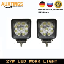 2X 27w LED work light 12v led tractor work lights 24V offroad 4X4 ATV boat bumber driving fog light spot flood beam