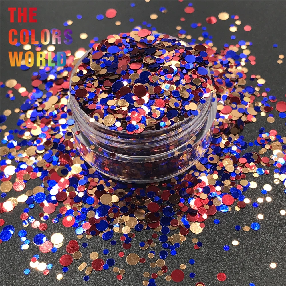 

TCT-264 Metallic Luster Round Dot Shape Nails Glitter Nails Art Decoration Body Glitter Tattoo Makeup Face Painting Festival DIY