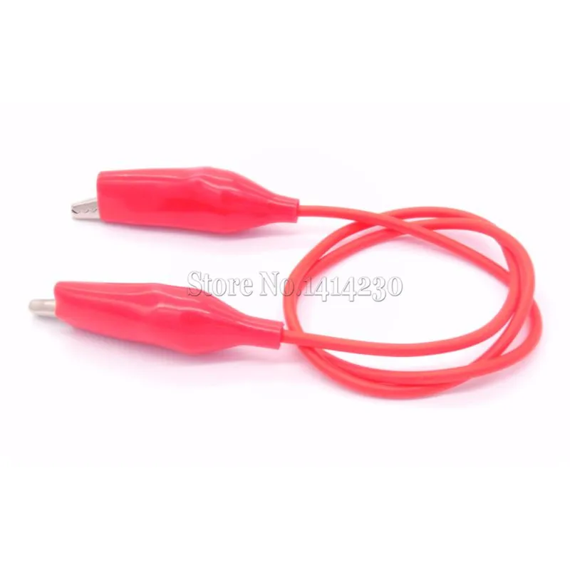 1PC 50cm Red Clips Crocodile Cable Alligator Jumper Wire Test Leads Multimeter Test