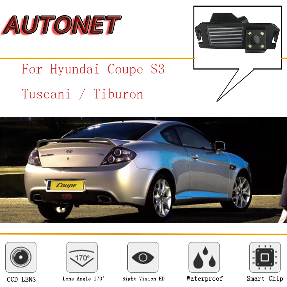 AUTONET Achteruitrijcamera Voor Hyundai Coupe S3/Tuscani/Tiburon 2002 ~ 2008/CCD/Nachtzicht /Reverse Camera/kentekenplaat camera