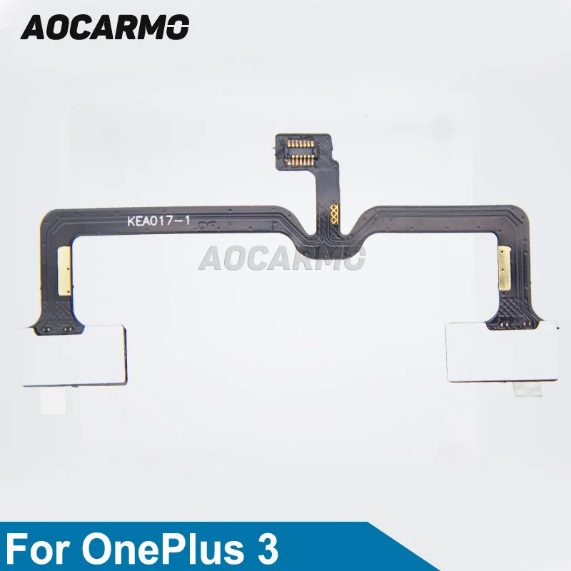 Aocarmo Menu Back Button Sensor Repair Replacement Flex Cable For Oneplus 3 A3000 1+3