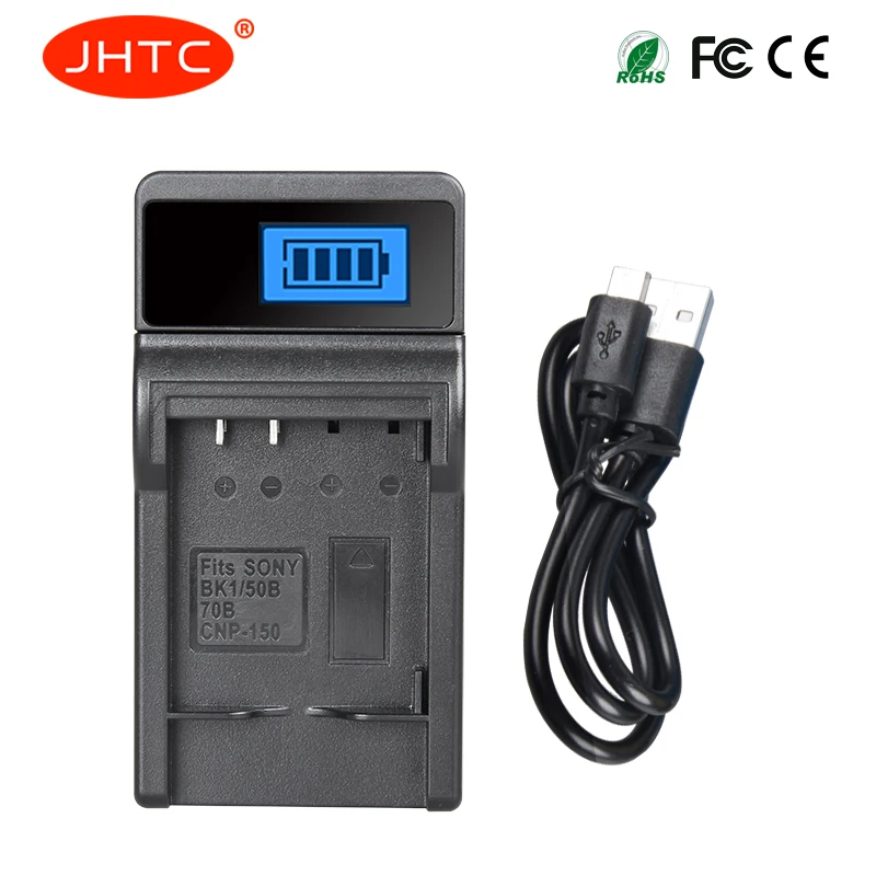 JHTC NP BK1 FK1 Battery Charger For SONY S750 S780 S950 S980 W190 W370 W180 DSC-S950 Battery  Charger NP-BK1 NP-FK1