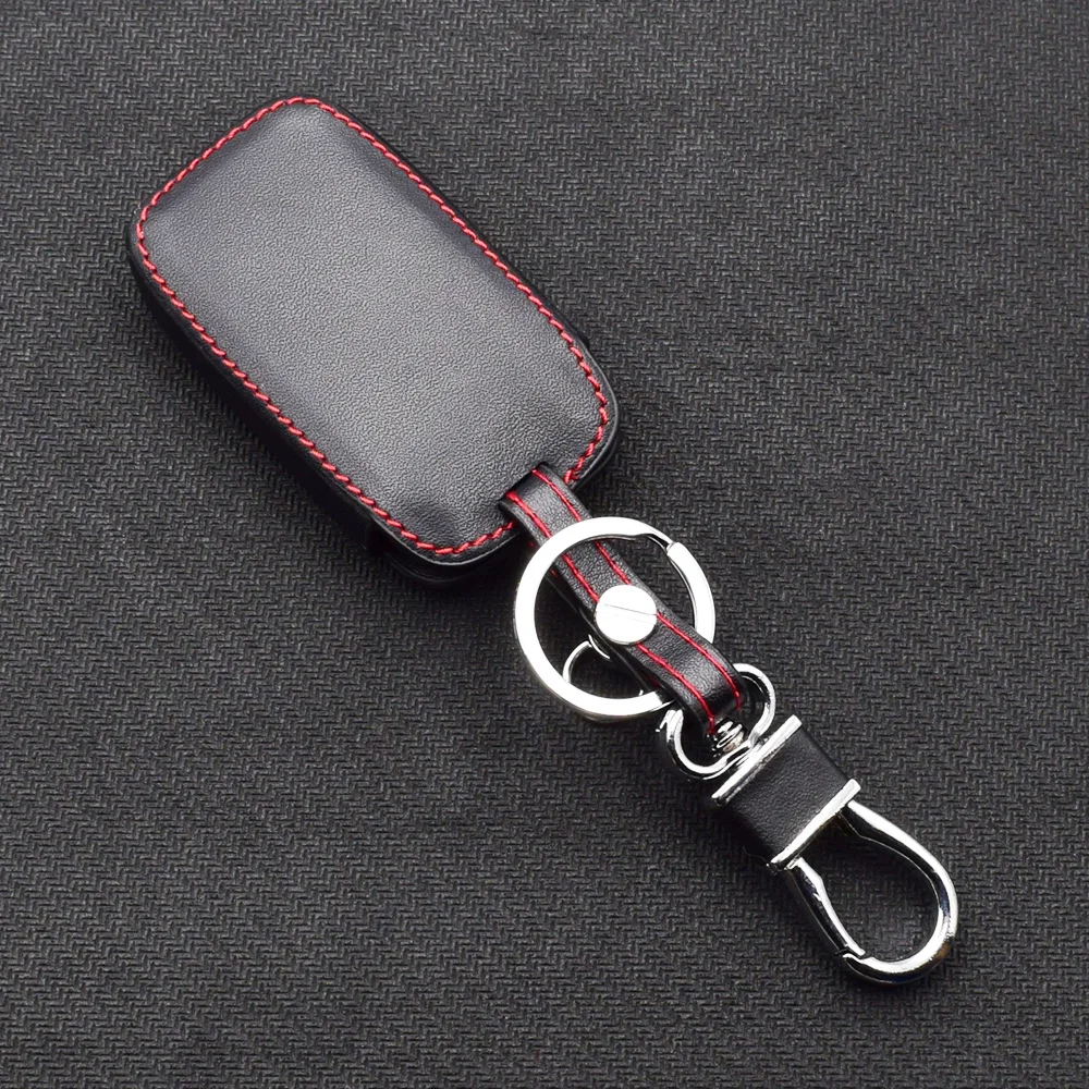 Leder Auto Schlüssel Abdeckung Fernbedienung Fobs Schutz Fall Zubehör Für Land Rover LR4 Discovery LR2 Range Rover Sport Evoq Vogue Jaguar – Detail 6