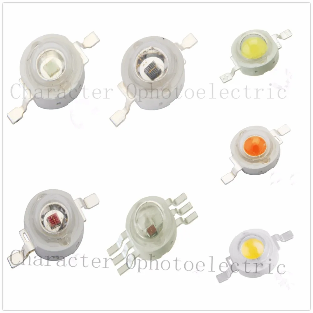 chip de led de alta potencia 50 pecas rgb vermelho verde azul amarelo branco frio natural branco branco quente ir 850 ir 940nm fonte de luz led 1w 3w 01