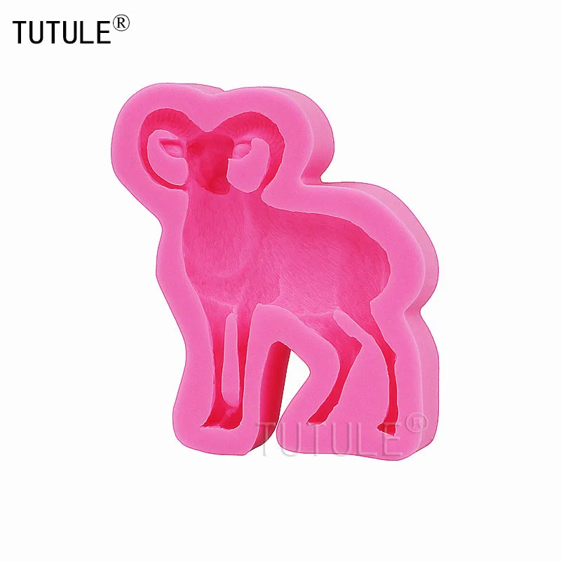 Highly Detailed Little Sheep Shape Mold Soft Candy Chocolate  Mold Cake Decoration Tool,Goat silicone mold Easter Sheep Mold