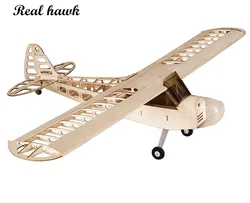 Samoloty RC wycinane laserowo samoloty z drewna Balsa zestaw nowych ram j3 piper cub bez osłony rozpiętość skrzydeł 1180mm Model zestaw do budowania