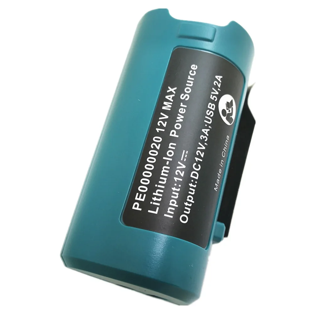 For Makita PE00000020 Heated Jacket 12V USB Charger Adapter Replacement Li-ion Battery