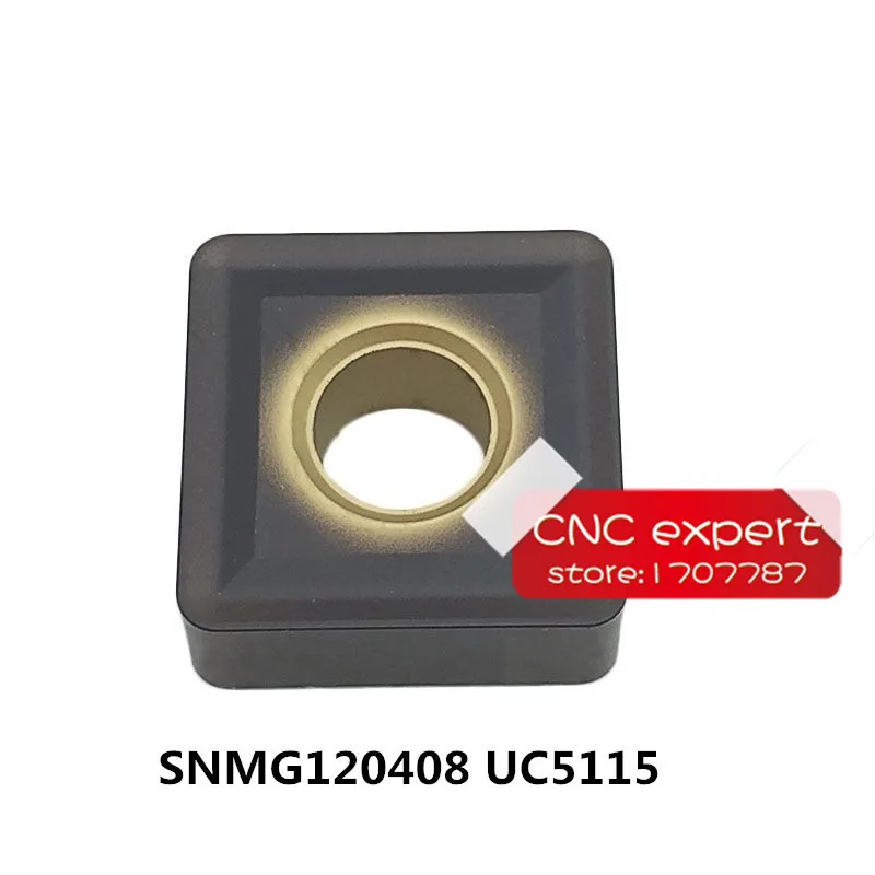 Free Shipping  10PCS cutting blade SNMG120404/SNMG120408 UC5115 Turning blade,Suitable for MSRNR/MSKNR/MSBNR Lathe tool