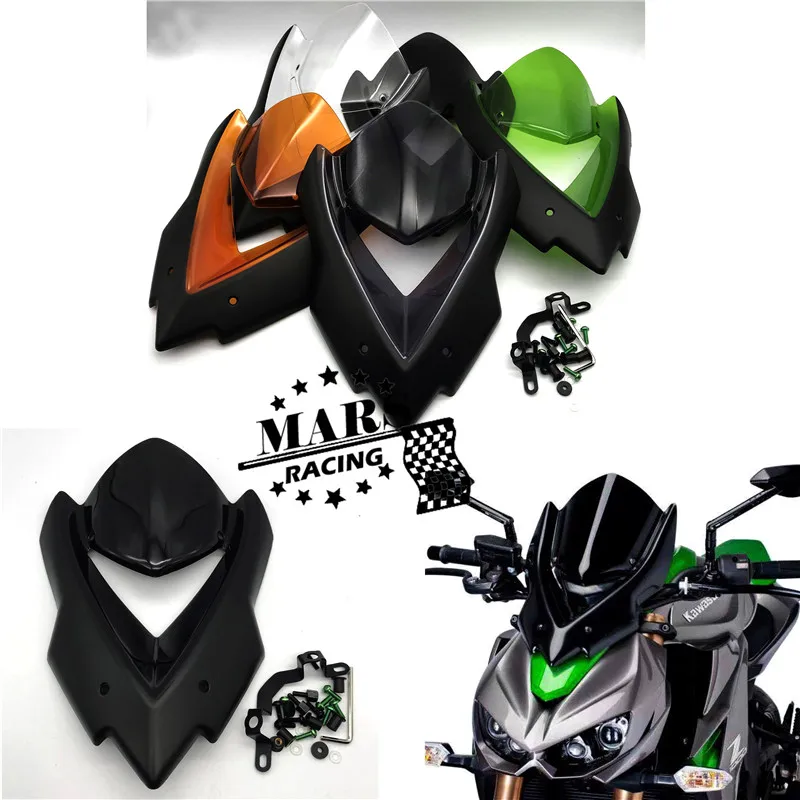 

Motorcycle Windscreen Viser Visor Windshield Wind Deflector For Kawasaki Z1000 2014-2018 Z-1000 14' 15' 16' 17' 18' Z 1000