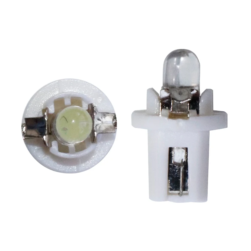 50Pcs W1.2W T5 LED Bulb Interior Dome Gauge Speedometer Light Car W3W B8.5 509T Dashboard warning Instrument Bulb Green blue 12V