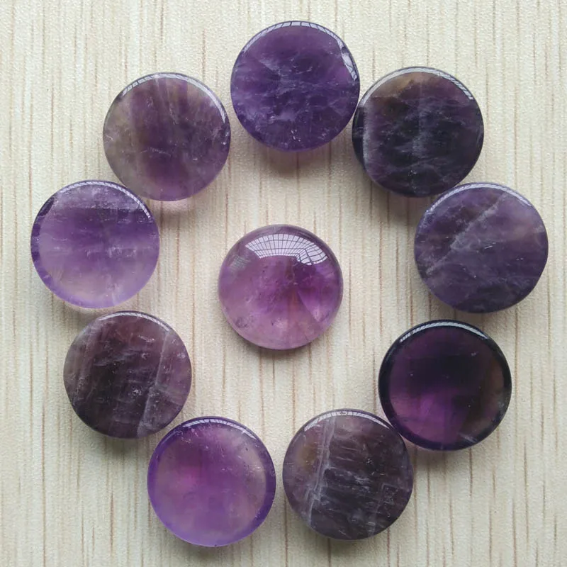 Wholesale 10pcs/lot 2017 new fashion high quality natural stone round Cab cabochon beads for for jewelry accessories 20mm free