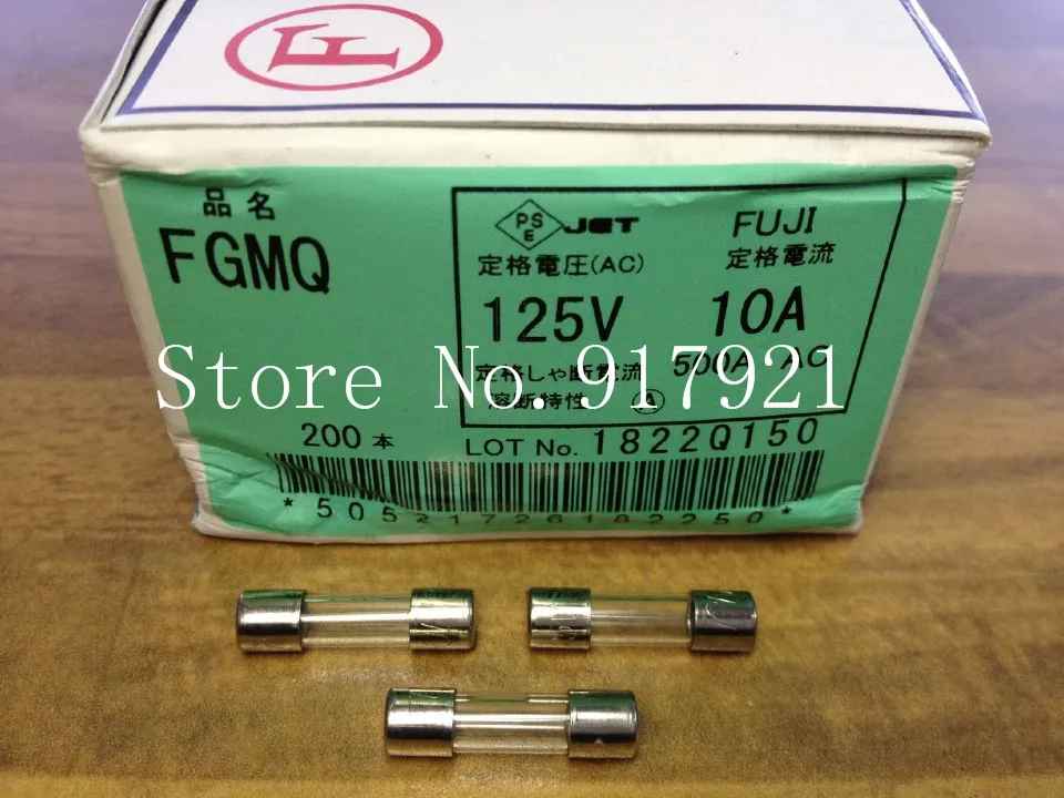 [ZOB] Japan Fuji FUJI JET import 125V 10A FGMQ glass tube fuse 5X20MM PSE  --200PCS/LOT