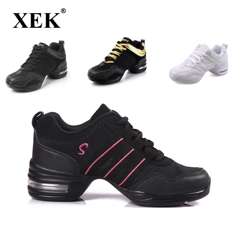 2021 Sports Feature Soft Outsole Breath Dance Shoes Sneakers For Woman Practice Shoes Modern Dance Jazz Spring sneaker free gift