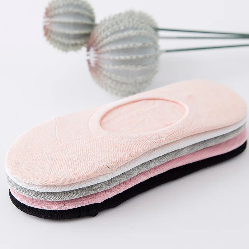 Spring Woman Boat Socks Candy Color Silica Gel Non-slip Solid Color Woman Socks girl boy slipper casual hosiery 1pair=2pcs ws109