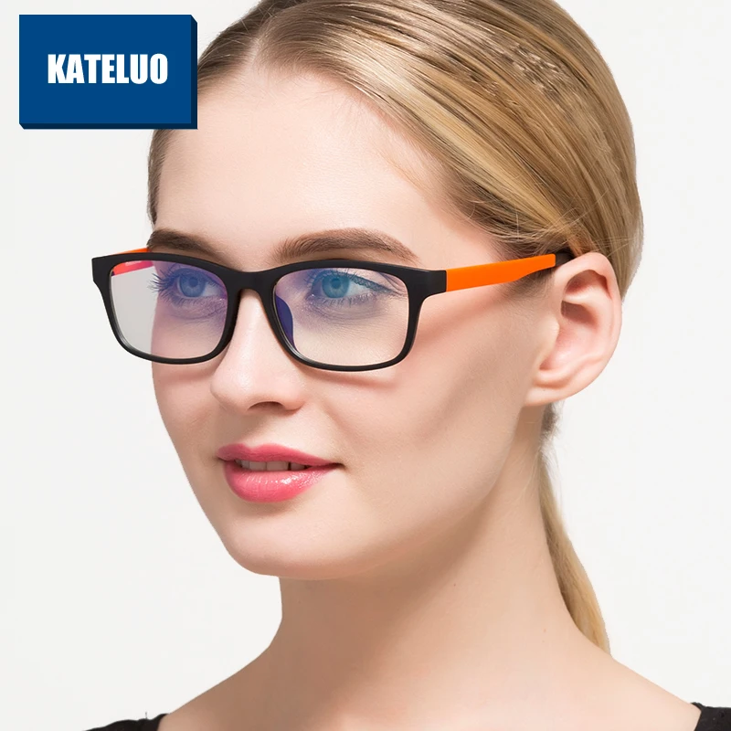 

KATELUO Unisex Computer Goggles Anti Blue Light Rays Radiation Leopard Glasses Optical Prescription Spectacle Frame 9219