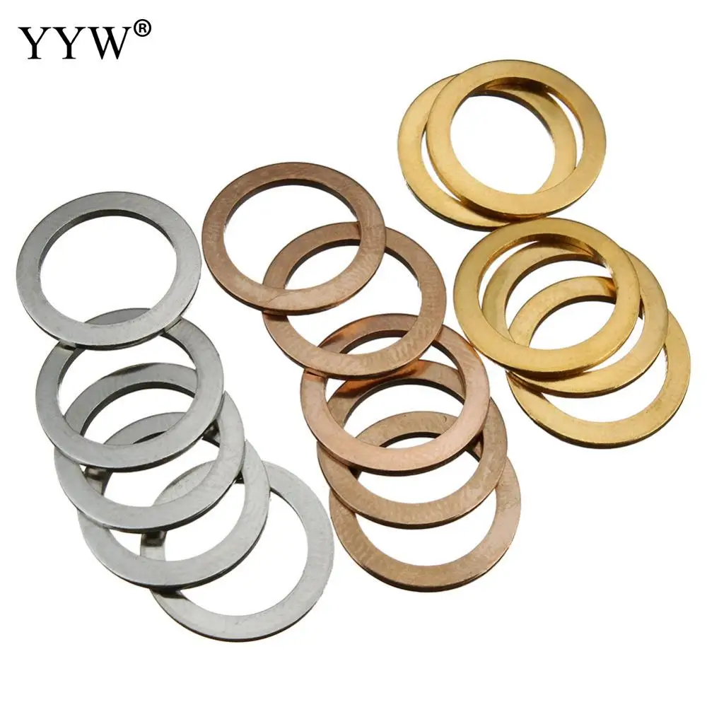 

Stainless Steel Linking Ring Donut for DIY Jewelry Making Necklace Bracelet Findings Connector