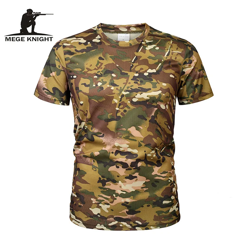 MEGE Brand Clothing Tactical Men\'s Shirt Fast Dry Breathable Short Sleeve Male Casual Shirt