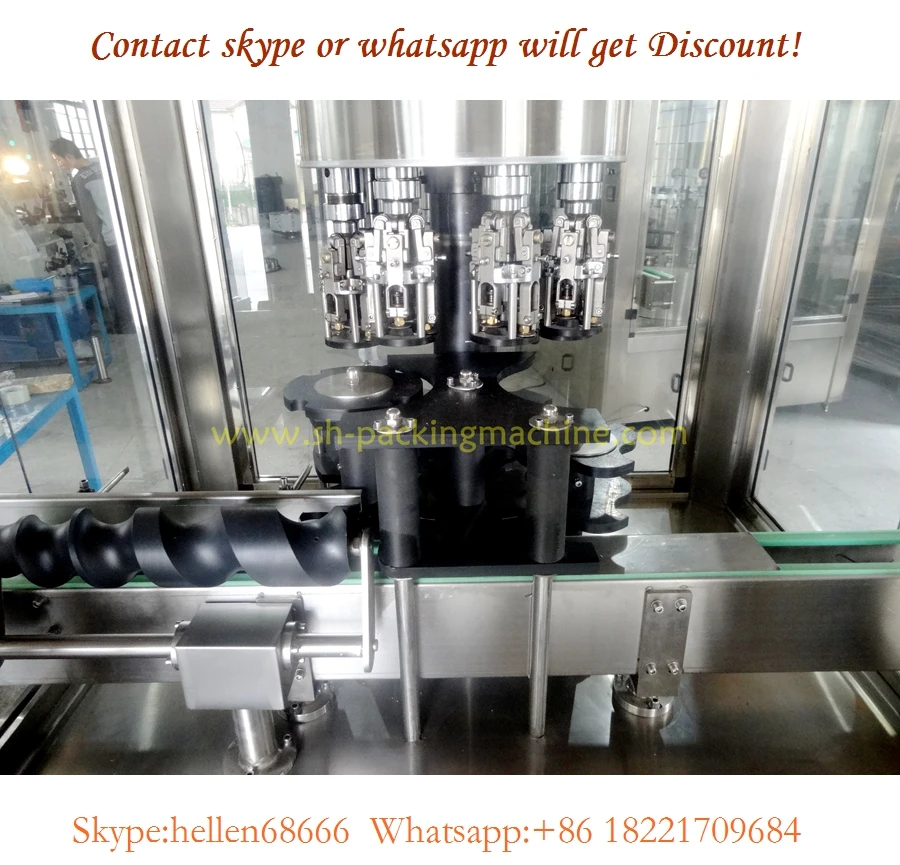 aluminum cap sealing machine,wine bottle capping machine,8 head glass bottle cap screwed machine, rotatory capper  CE