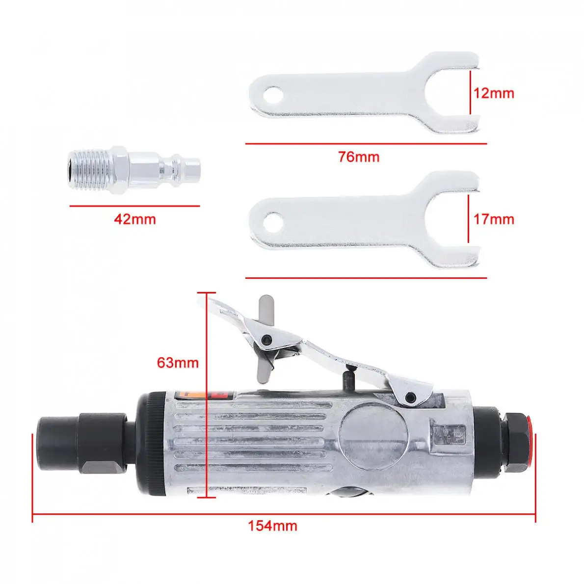 Imagem -03 - Pinça de Haste Reta 25000rpm Máquina Pneumática de Moer Moedor a ar para Vários Moldes Moagem Polimento